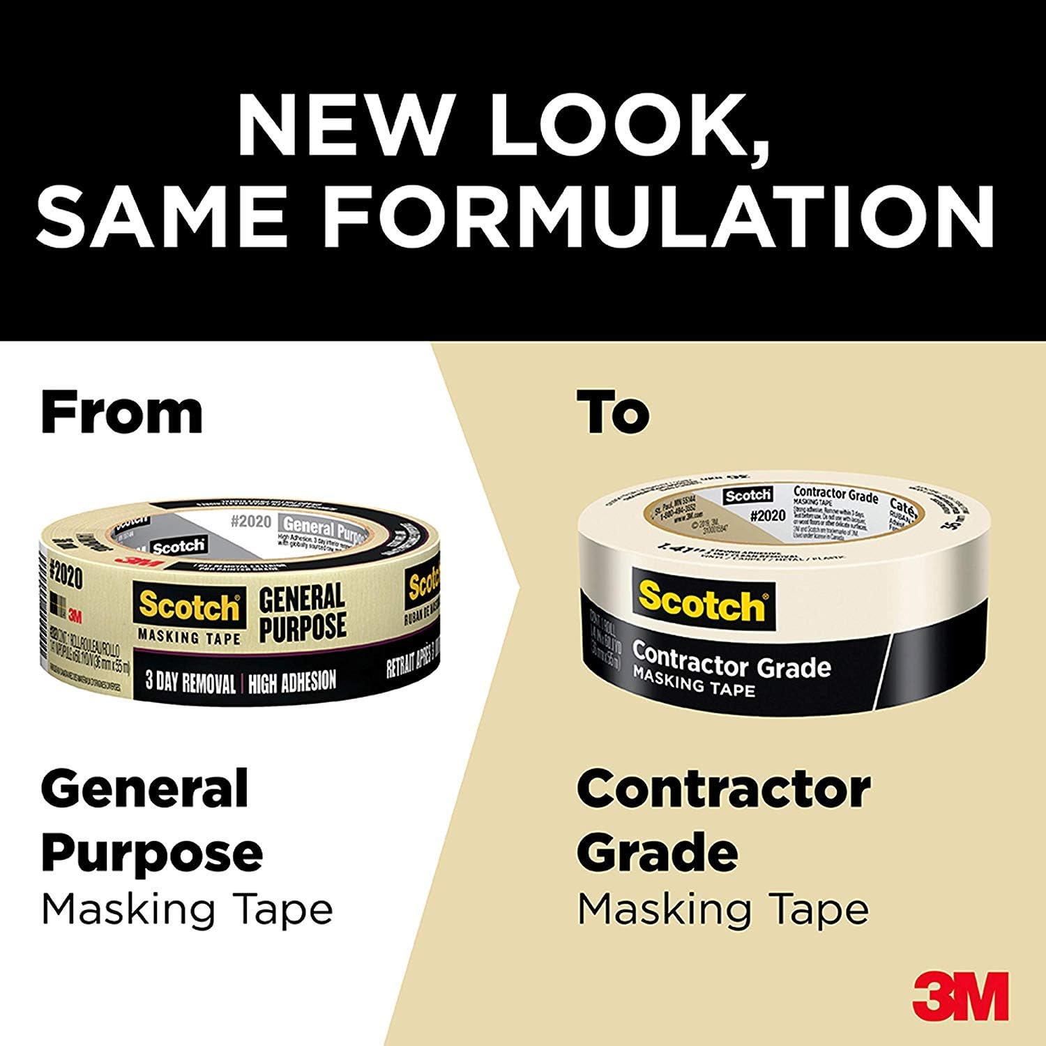 Scotch Greener Masking Tape for Basic Painting, 0.94 in x 60 yd, 2025, 1 Roll - - 