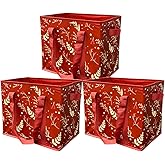 DURASACK Grocery Tote 3-Pack All-Purpose Collapsible Totes with Handles Kitchen Reusable Grocery Bags