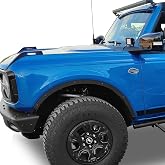 Hooke Road Bronco Wheel Liner Trim Fender Flare Delete Kit for 2021-2026 Ford Bronco 2/4 Doors((Exclude Bronco Sport) - 4PCS Set