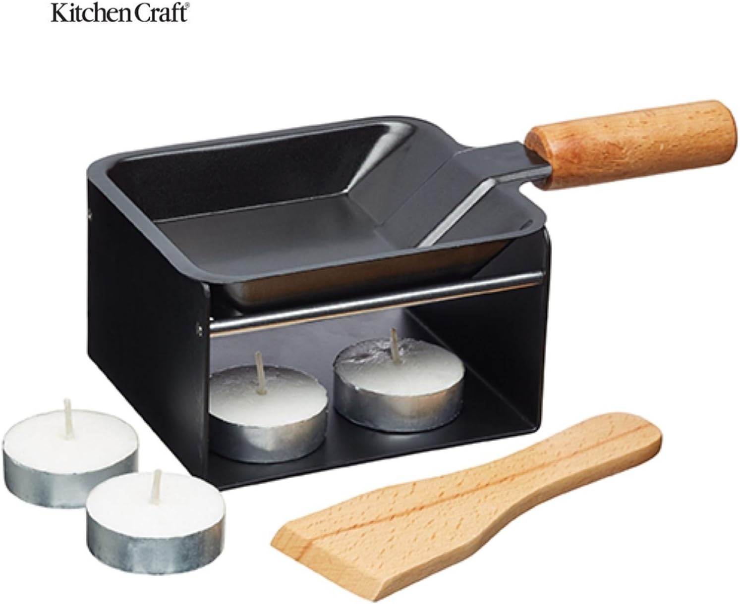 Raclette Individual 9.5cm Non Stick Pan with Burner & Stand Gift