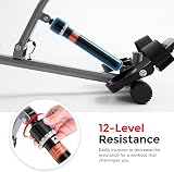 Sunny Health & Fitness SF-RW1205 Rowing Machine 12 Resistance Levels view 3
