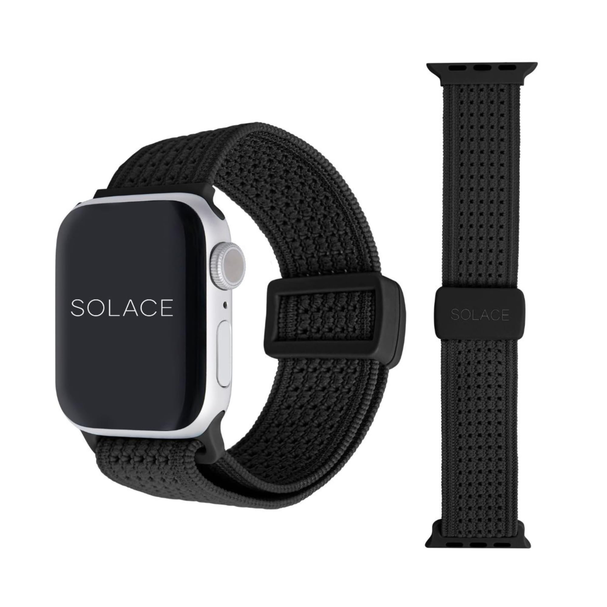 Solace Sport Adapt Bands - Apple Watch Bands, Breathable Nylon with Magnetic Clasp, Unisex Smart Watch Band, Apple Watch Strap