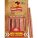 Cowdog Chews Beef Bully Stick: Odor-Free, Fully Digestible Beef Collagen Chews (5-7", 10 Count) - Natural, Grain-Free, Long-Lasting Collagen Bully Stick Substitute for All Dog Breeds