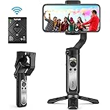 3-Axis Gimbal Stabilizer for Smartphone - Handheld Phone Gimbal w/ Remote Auto Inception Dolly Zoom Foldable Gimbal for iPhon