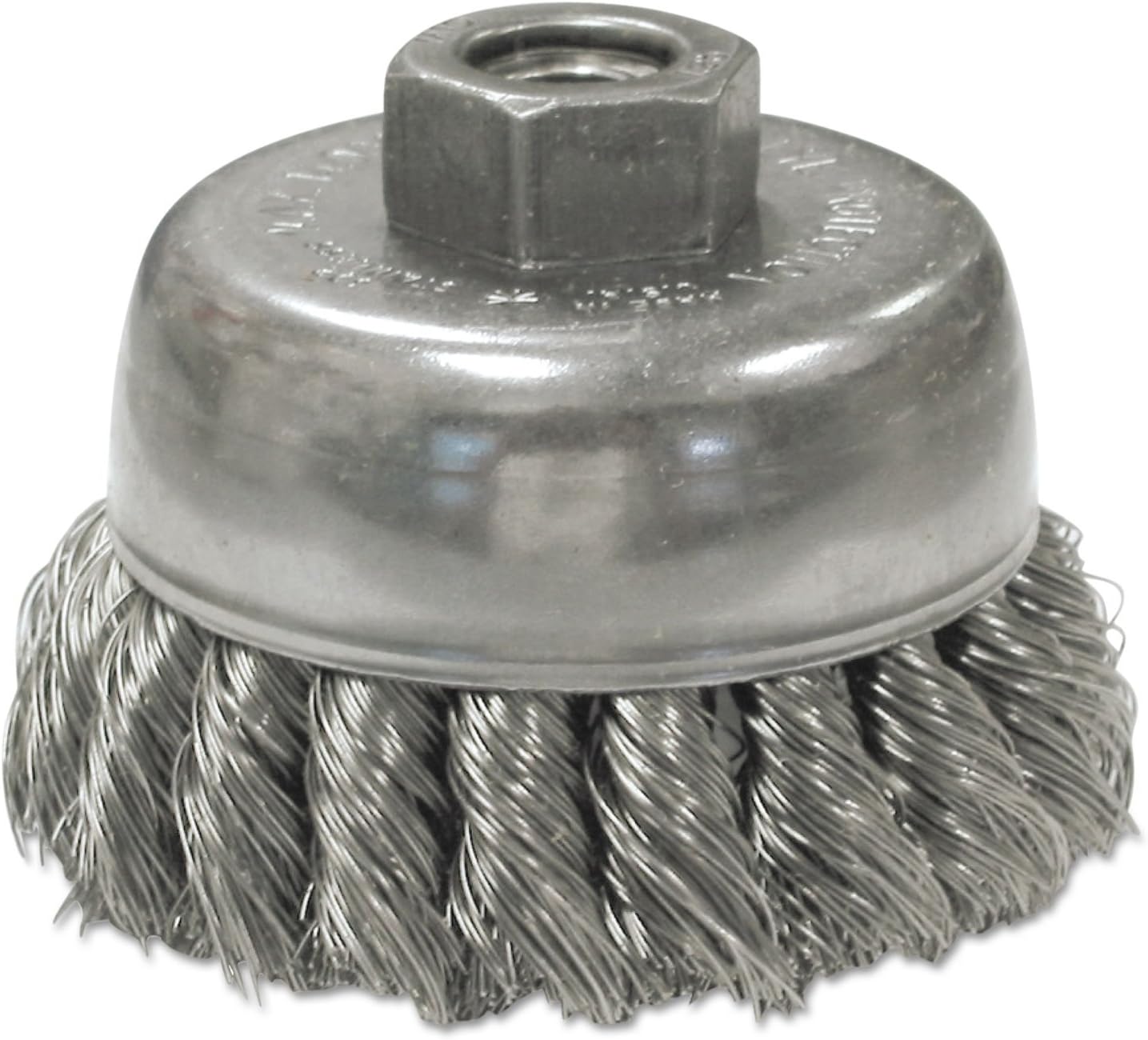 Knot Wire Cup Brushes For Small Angle Grinders-US & USC Series - us80s .0118/ss knot typecup brush 5/8-11 thre