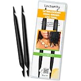 Interlocking Tool for Locs - Locsanity Dual-Ended Metal Retightening Tool for Sisterlocks, Microlocks, Dreadlocks - Professional Crochet Needle for Easy Loc Maintenance &amp; Hair Styling - 2 Pack