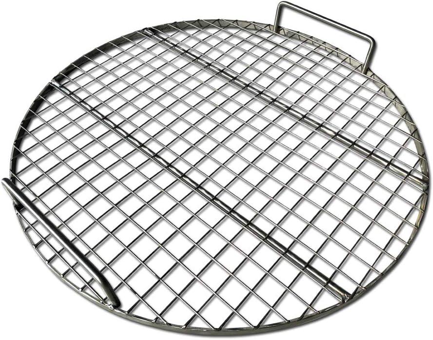 LavaLock? Stainless Steel 22" inch Round Grill Grate - Fits Weber Kettle Performer Weber Smokey Mountain UDS Ugly Drum Smoker Barrel Fire Pit