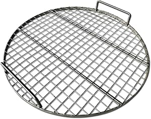 LavaLock? Stainless Steel 22" inch Round Grill Grate - Fits Weber Kettle Performer Weber Smokey Mountain UDS Ugly Drum Smoker Barrel Fire Pit