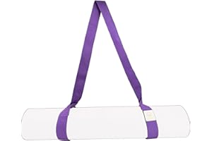 Yoga Mat Straps for Carrying and Stretching - Multipurpose Durable Exercise Mats Belt w/Adjustable Loops