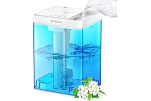 INSENVO Air Humidifier for Bedroom, 7.5 L Top Fill Humidifiers, Auto Shut-off with Night Light, Cool Mist Ultrasonic Humidifiers Timer & Visualization, for Kids Room, Nursery, Office, Indoor Plants