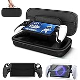TNP 3 in 1 Carrying Case for PlayStation Portal - Portable Handheld Travel Bag for PS Portal with Silicone Protective Cover & 2 Pack Screen Protector - Hard Shell Carry Case for PS5 Portable