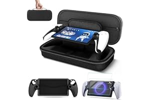 TNP Carrying Case for PlayStation Portal - Handheld Travel Case for PS5 Portable with Silicone Protective Case & 2 Pack Scree