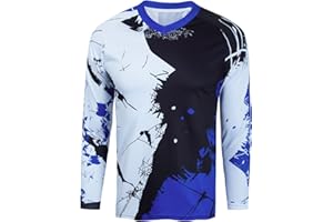 JPOJPO Boy Girl Cycling Jersey Kids Mountain Bike Motocross Long Sleeve Shirt Biking Tops 4-14 Years