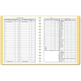 Dome 612 Bookkeeping Record, Tan Vinyl Cover, 128 Pages, 8 1/2 x 11 Pages