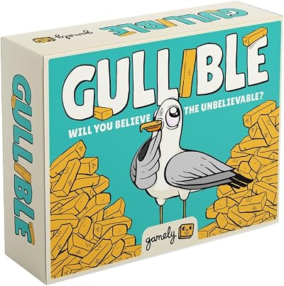 Gamely Gullible Party Game – Small Box, 2 Players to 10 Players