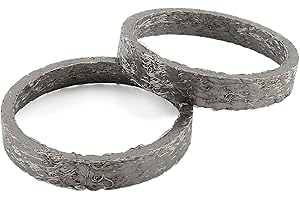 Pair Exhaust Pipe Seal Gasket Motorcycle Exhaust Gasket Reinforced Fiber Exhausts Gaskets Easy to Use for Motorcycle Pipe Gas