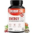 FreshCap 5-in-1 Energy Supplements, Energy Supplements for Women and Men, Energy Boosters for Fatigue, Energy Support, Cordyceps Extract, Ayurveda Cordyceps Mushroom Blend Capsules (120 Capsules)
