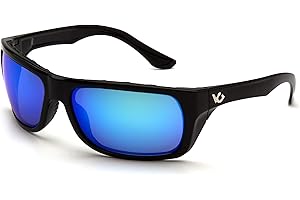 Venture Gear Vallejo Safety Glasses Clear Frame/Ice Blue Mirror Anti-Fog Lens
