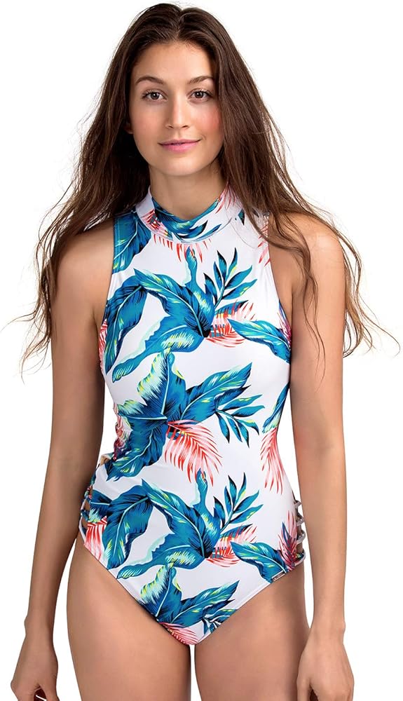 sleeveless rash guard swimsuit