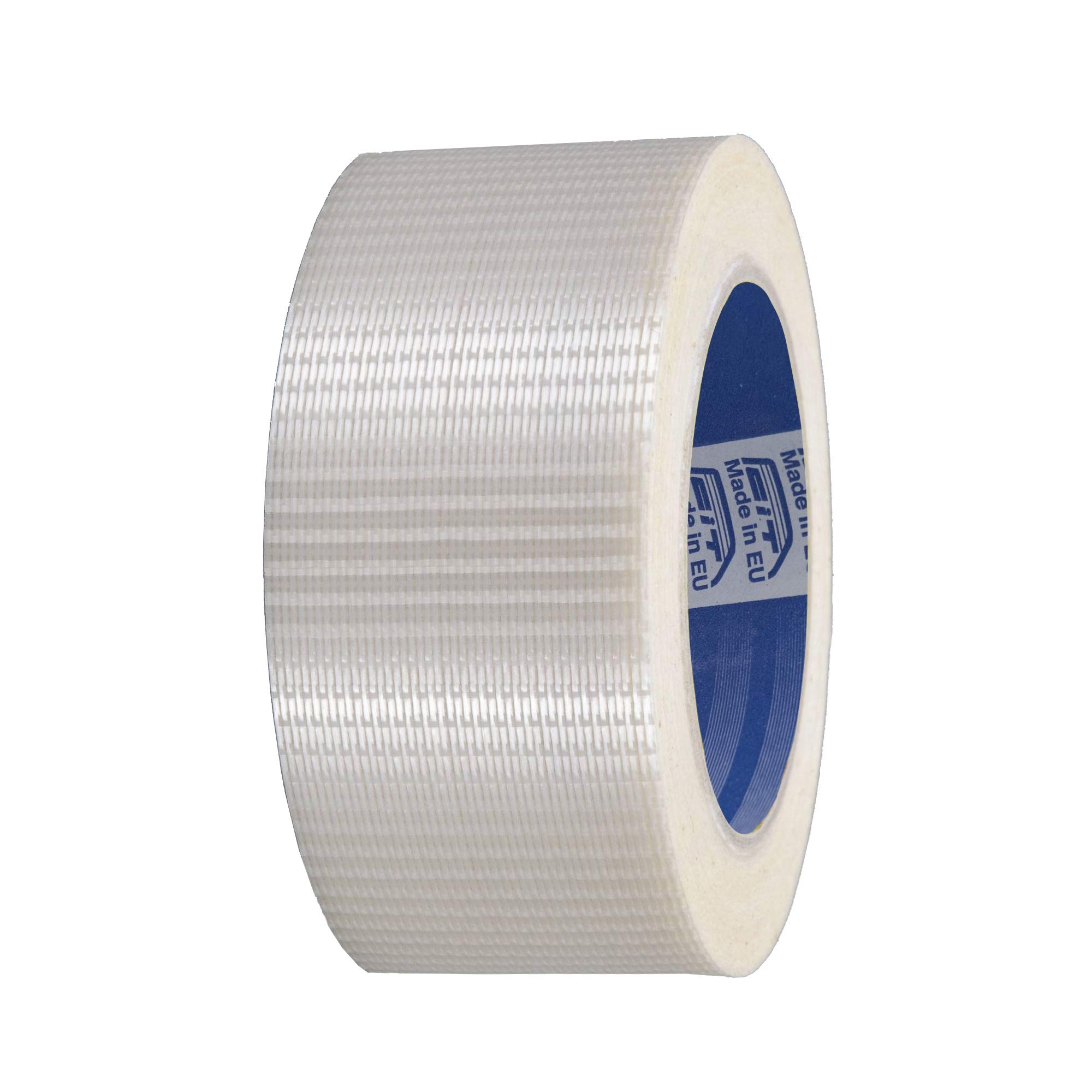 ACIT, Reinforced Woven Transparent Adhesive Tape, 50mm x 50m Roll, with Strong Woven Fibers for Tensile Strength