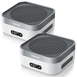 TDBYWAE Air Purifier 2 Pack for Bedroom Up to 1200 ft², H13 True HEPA Air Purifier for Pets Dust Dander Pollen Odor Smoke, with New Quiet Wind Wheel System, for Desk/Car/Travel