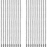 Shapenty 6 Inch Metal Ball Bead Chains Connector Clasp Extension Keychain Tag Key Rings for Jewelry Finding Making Accessories, 2.4mm Diameter, 20PCS (Black)