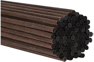 GENERIC 10inch Reed Diffuser Replacement Sticks - 60Pcs Aroma Fragrance Sticks Refill for Home and Bathroom - Rattan Essential Oil Sticks for Scented Diffuser