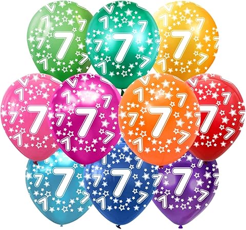 Bluelves 7 Compleanno Decorazioni Primo Compleanno Bambino Palloncini Addobbi Compleanno 7 Anni Anniversario Decorazioni Festa Compleanno Ragazza Ragazzo Amazon It Casa E Cucina