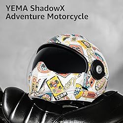 YEMA Convertible 3/4 Full Face Motorcycle Helmet