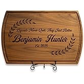 Personalized Retirement Cutting Board – Custom Engraved Wooden Board – Retirement Gift for Men & Women, Boss, Coworker, Teacher, Friends or Parents – Unique Work Anniversary, Promotion & Farewell Gift