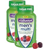 Vitafusion Sugar Free Men&rsquo;s Multi Daily Gummy Multivitamins, Supports Energy Metabolism, Muscle and Immune Health (1), Mixed Berry Flavors, (Pack of 2)