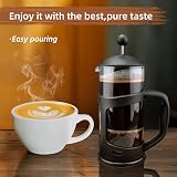 RainBean Cafetiere 2 Cups French Press 350 ml Stainless Filter Small Coffee view 3