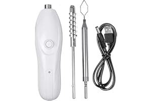 Vegetable Corer Electric 1200mAh USB Rechargeable ABS Zucchini Corer with 2 Stainless Steel Cutter, Also Ideal for Fish Scali