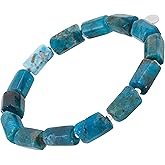 Silpada 'Tales of Teal' Sterling Silver Blue Apatite Stretch Bracelet, 6.5"