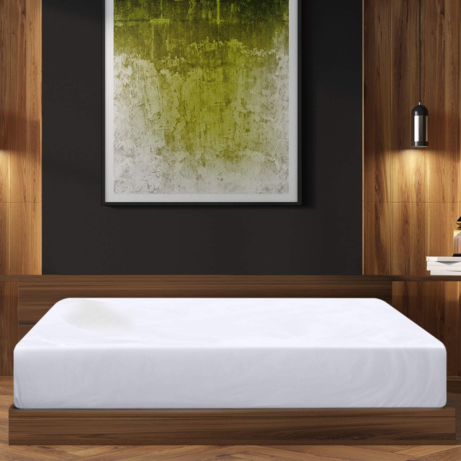 Utopia Bedding Fitted Sheet - Soft Brushed Microfiber - Deep Pockets, Shrinkage and Fade Resistant - Easy Care - 1 Fitted Sheet Only (Twin, White): Home & Kitchen