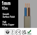 Primes DIY 6242Y Twin and Earth Cable 1mm Basec Approved 10m view 2