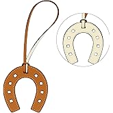VITITRAN Lucky Leather Horseshoe Keychain Bag Charm, Western Purse Accessory for Handbag Wallet Backpack, Gift for Women