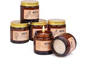 Scented Candles Gift Set 6 Pack 3.5Oz Chandelles Parfumées Aromatherapy Scented Candles Gifts for Women All Natural Soy Wax C