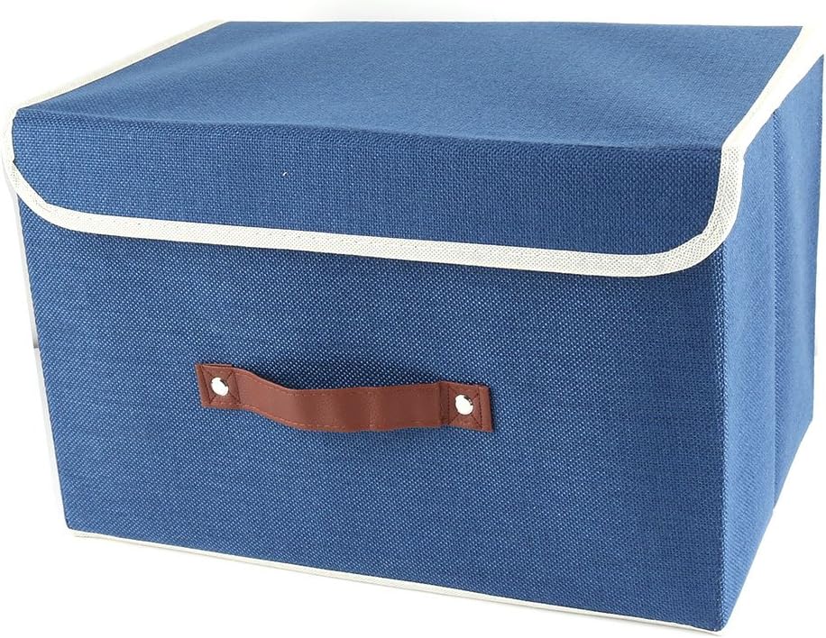 sourcing map Aufbewahrungskiste Baumwolle Rand faltbare Kleidung