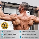 JX FITNESS Door Frame Pull Up Bar with Padded Handles Foldable No Drilling view 8