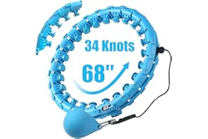 OurStarry 32 Knots Weighted Workout Hoop Plus Size, Smart Waist Exercise Ring for Adults Weight Loss