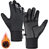 HUAME Winter Warm Gloves for Men Women - Windproof and Waterproof Thermal with Touchscreen Fingers for Cold Weather Outdoor Work, Cycling, Biking, Driving, Hiking, Running