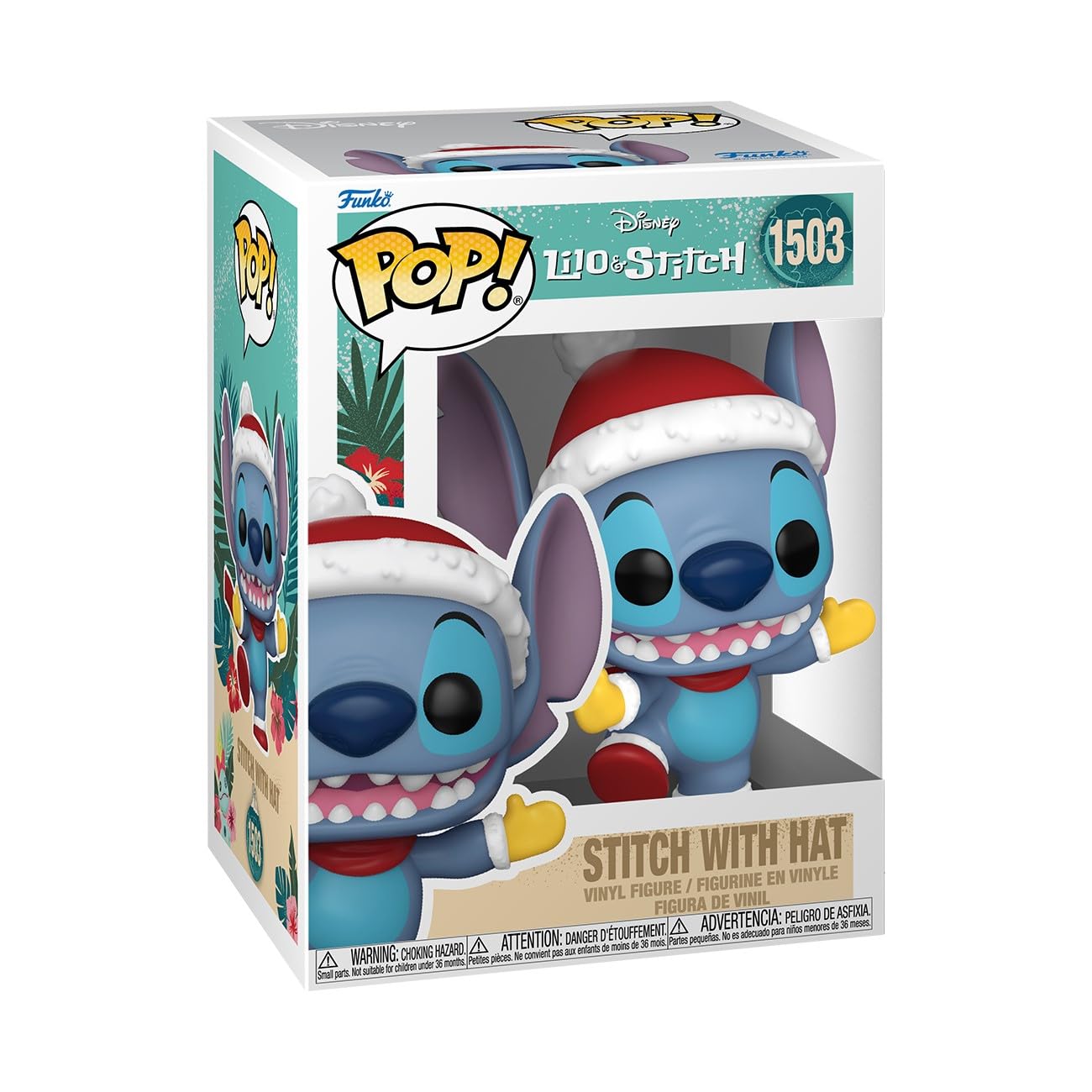 Figurine - FUNKO - Stitch avec chapeau - 9 cm - Multicolore - Pour enfants a partir de 3 ans