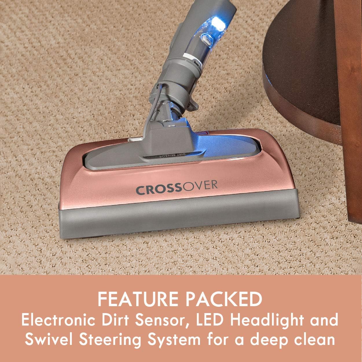 Kenmore BC7005 Pet Friendly Crossover Bagged HEPA Canister Vacuum Cleaner 2-Motor Power Suction with Pet PowerMate, Extended Telescoping Wand, Retractable Cord, and 4 Cleaning Tools -