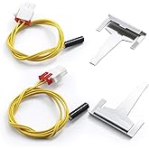 Clip Drain Evaporator with Defrost Temp Sensor by MIFLUS | Defrost Drain Clip AP5579885 and DA61-06796A,Refrigerator Defrost Sensor DA32-00006S and DA32-0006W for Sam-Sung Refrigerator