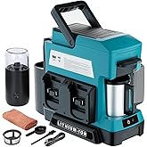 Byutrcfuy Cordless Coffee Maker for Makita 18V Battery, 3 Brewing Options Drip Coffee Maker with Coffee Grinder, Portable Single Serve Coffee Makers for Camping, Travel, and Jobsite. (Tool Only)
