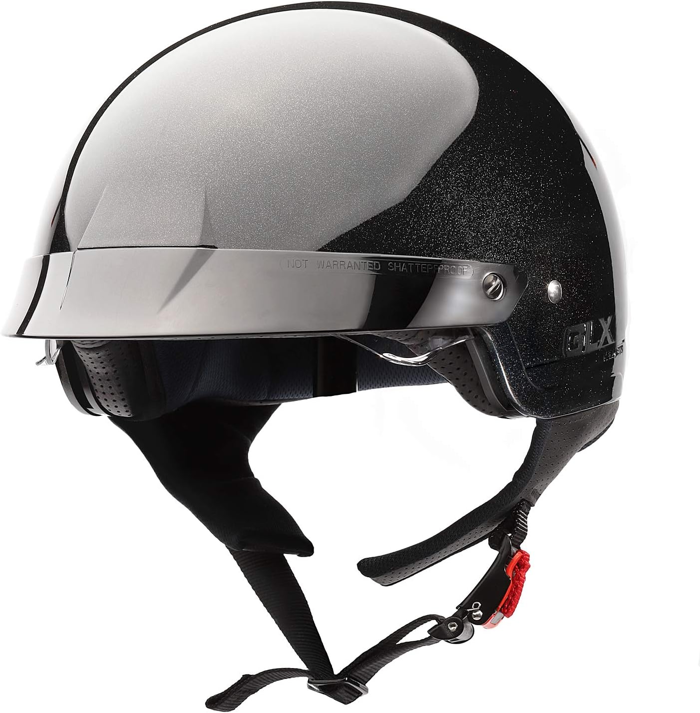GLX Cruiser Scooter Motorcycle Half Helmet DOT Approved