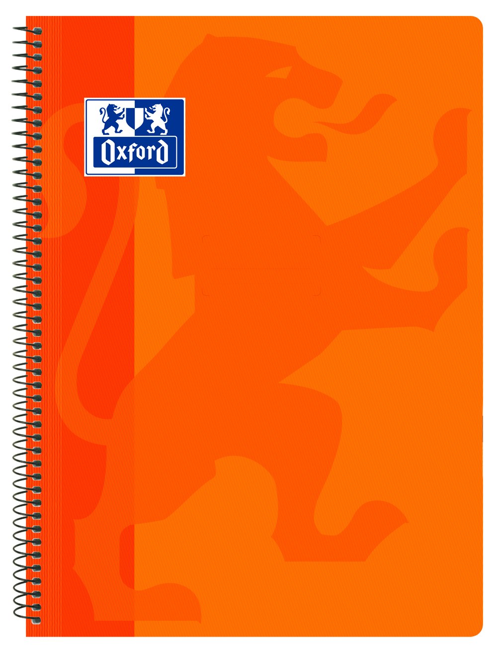 Oxford, A4 Notebook (Folio), 4x4 Squares, Plastic Cover, Orange