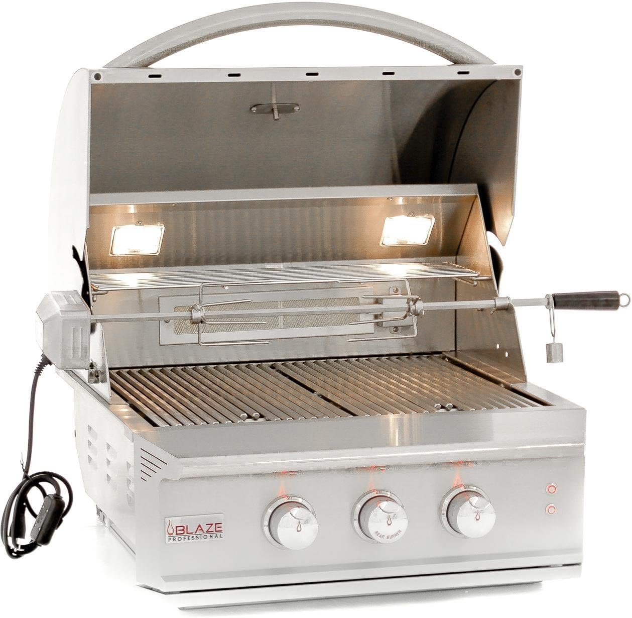 review Blaze PRO 27-Inch 2-Burner Built-in Natural Or Propane Gas Grill W/Infrared Burner Rotisserie & Grill Lights - BLZ-2PRO-NG Or BLZ-2PRO-LP - WITT Free Grill Cover (27