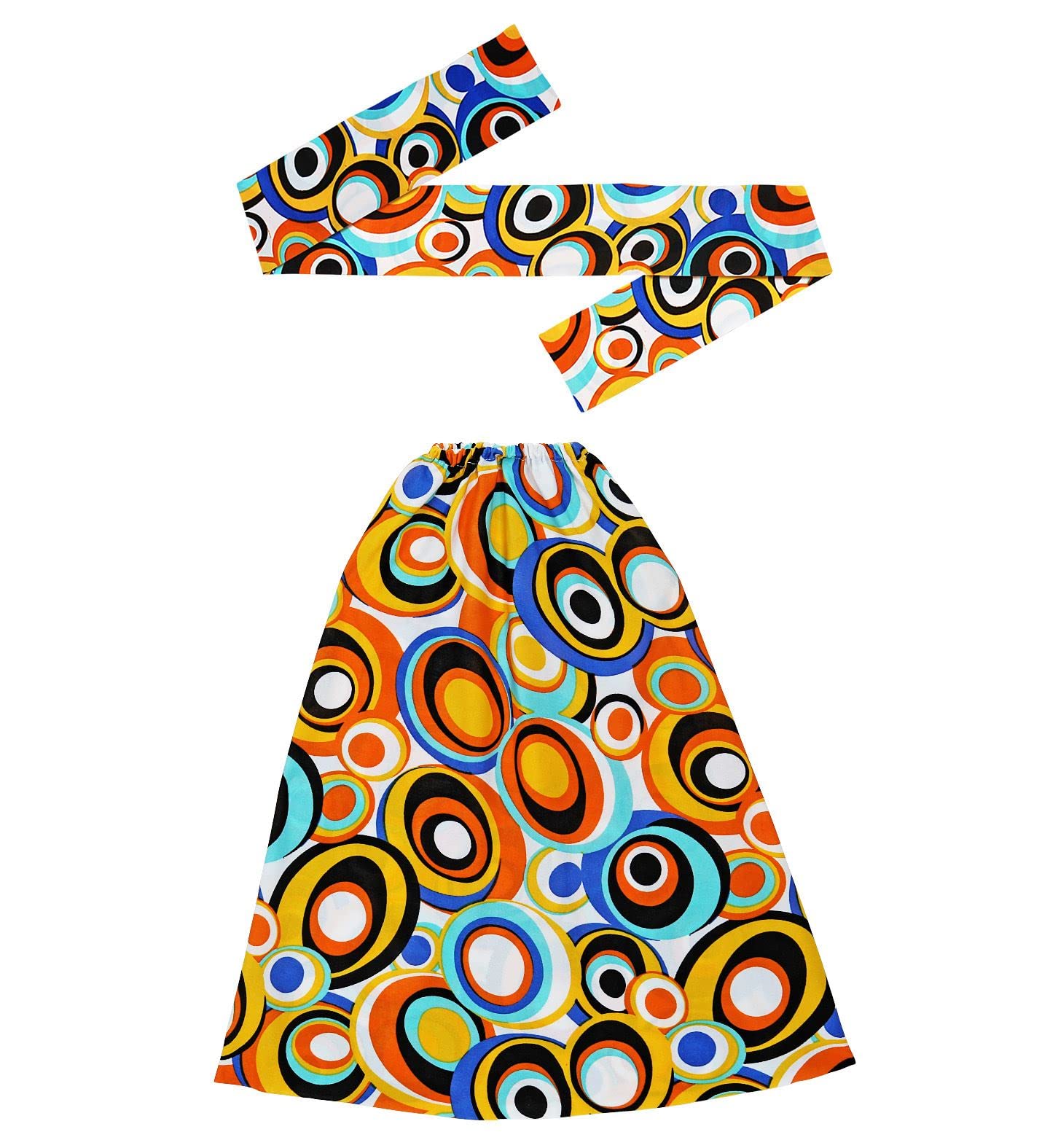 Widmann W MILANO Party Fashion - 70s Set Headband and Gauntlets Costume Accessory Carnival Accessory